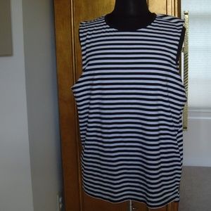 Lord & Taylor LABORATORY Black and White Tunic